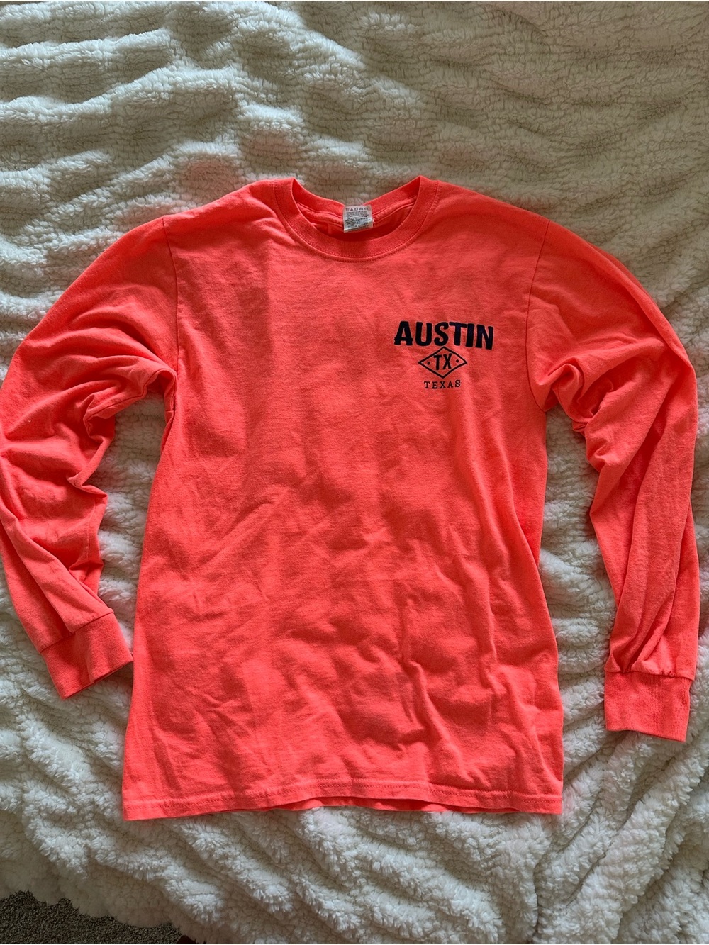 Fruit of the Loom Neon Coral Short Sleeve Tee